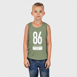 Майка детская хлопок Eighty Six, цвет: авокадо — фото 2