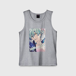 Майка детская хлопок Рюноскэ Цунаши - Семёрка идолов, цвет: меланж