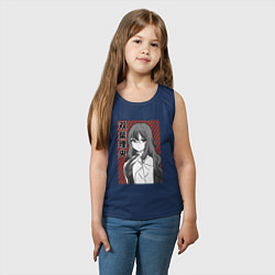 Майка детская хлопок Милая Рио Футаба, цвет: тёмно-синий — фото 2