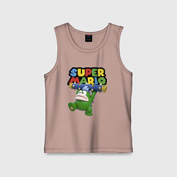 Майка детская хлопок Super Mario - Spike - Character, цвет: пыльно-розовый