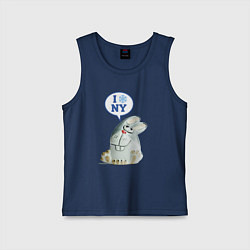 Детская майка Заяц-ёлочная игрушка