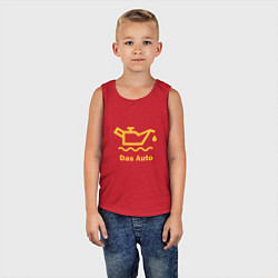 Майка детская хлопок Жёлтая маслёнка Volkswagen, цвет: красный — фото 2
