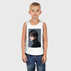 Майка детская хлопок Dark side Jimin, цвет: белый — фото 2