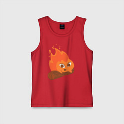 Детская майка Кальцифер милый