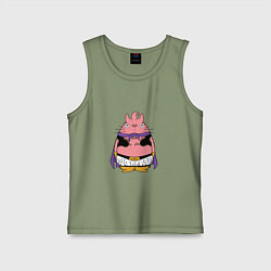 Майка детская хлопок Totoro Majin Buu, цвет: авокадо