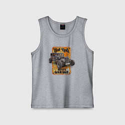 Майка детская хлопок Старый американский хот род, цвет: меланж