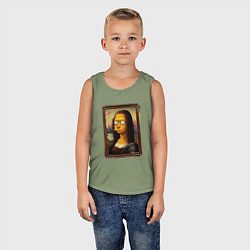 Майка детская хлопок Mona Simpson, цвет: авокадо — фото 2
