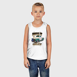 Майка детская хлопок Классический пикап Chevrolet Thriftmaster, цвет: белый — фото 2