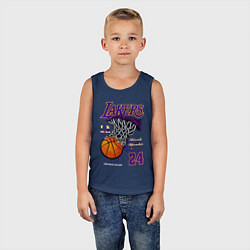 Майка детская хлопок LA Lakers Kobe, цвет: тёмно-синий — фото 2