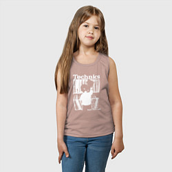 Майка детская хлопок Tichnics music, цвет: пыльно-розовый — фото 2