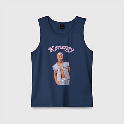 Майка детская хлопок Kenergy, цвет: тёмно-синий