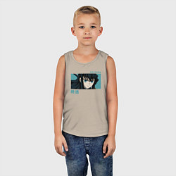 Майка детская хлопок Токито, цвет: миндальный — фото 2