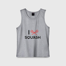 Детская майка I Love Squash