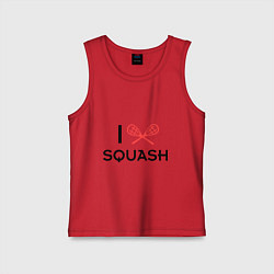 Детская майка I Love Squash