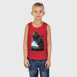 Майка детская хлопок Stalker - Меченный, цвет: красный — фото 2