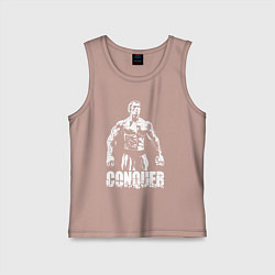 Майка детская хлопок Arnold conquer, цвет: пыльно-розовый