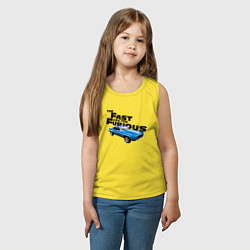 Майка детская хлопок Chevrolet Camaro SS, цвет: желтый — фото 2