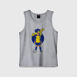 Майка детская хлопок Криштиану Роналду 7 Аль Наср, цвет: меланж