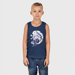 Майка детская хлопок Фокалорс, цвет: тёмно-синий — фото 2