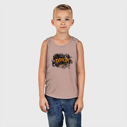 Майка детская хлопок Dancer уличный стиль танцор, цвет: пыльно-розовый — фото 2