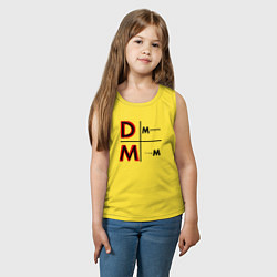 Майка детская хлопок Depeche Mode - Memento Mori Logo, цвет: желтый — фото 2