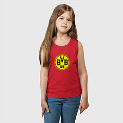Майка детская хлопок Borussia fc sport, цвет: красный — фото 2