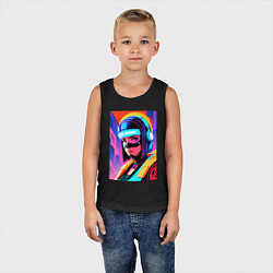 Майка детская хлопок Пилот космического корабля, цвет: черный — фото 2