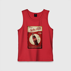 Майка детская хлопок Nuka cola price, цвет: красный