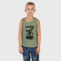 Майка детская хлопок LP - hybrid theory, цвет: авокадо — фото 2