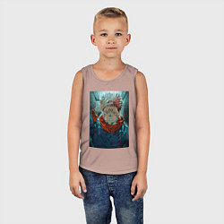 Майка детская хлопок Крутой Суккуна, цвет: пыльно-розовый — фото 2