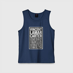 Майка детская хлопок Vince Carter, цвет: тёмно-синий