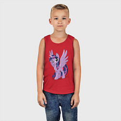 Майка детская хлопок Твайлайт Спаркл из My Little Pony в кино, цвет: красный — фото 2