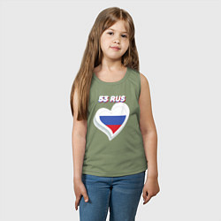 Майка детская хлопок 53 регион Новгородская область, цвет: авокадо — фото 2