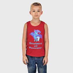 Майка детская хлопок Величие и могущество Трикси, цвет: красный — фото 2