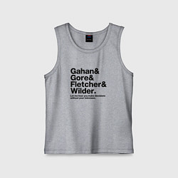 Майка детская хлопок Depeche Mode - GGFW band, цвет: меланж