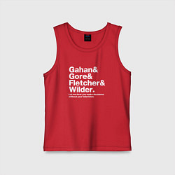 Майка детская хлопок Depeche Mode - GGFW, цвет: красный