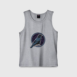 Детская майка Ворон черный