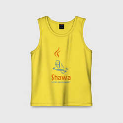 Майка детская хлопок Shawa eating environment, цвет: желтый