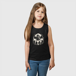 Майка детская хлопок Герои в логове дракона, цвет: черный — фото 2