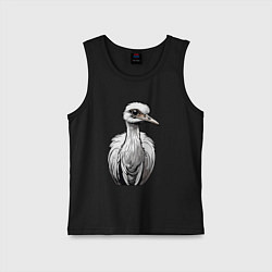 Детская майка Страус рисованый