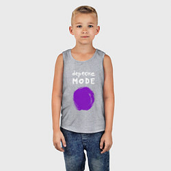 Майка детская хлопок Depeche Mode - Devotional circle, цвет: меланж — фото 2