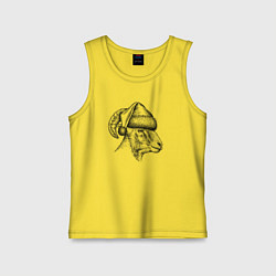 Детская майка Баран в новогоднем колпаке