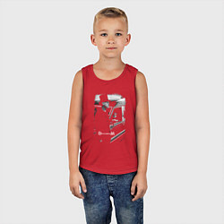 Майка детская хлопок Depeche Mode - memento mori cologne, цвет: красный — фото 2