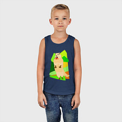 Майка детская хлопок Кричит суслик, цвет: тёмно-синий — фото 2