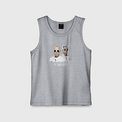 Майка детская хлопок Pet Shop Boys - A Band, цвет: меланж