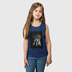 Майка детская хлопок Принцесса Мононоке Сан, цвет: тёмно-синий — фото 2