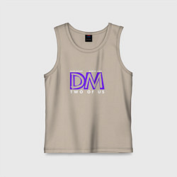 Майка детская хлопок Depeche Mode - Two of us, цвет: миндальный