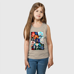 Майка детская хлопок Re:Zero Субару Нацуки, цвет: миндальный — фото 2