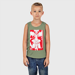 Майка детская хлопок Зеро Ту с Франксом, цвет: авокадо — фото 2