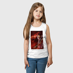 Майка детская хлопок Баскетбол Тайга Кагами, цвет: белый — фото 2